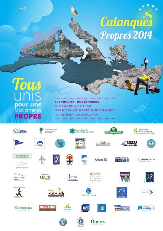 Affiche Opération Calanques Propres 2014