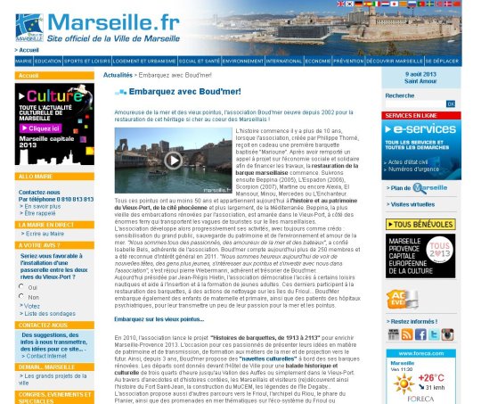 Marseille.fr - Embarquez avec Boud'mer